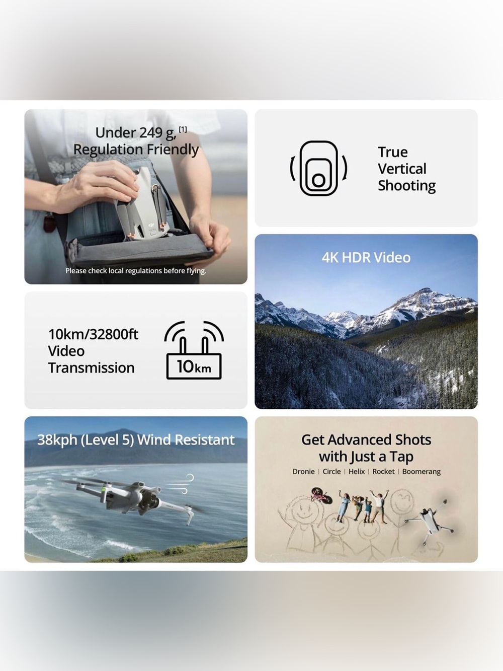 DJI Mini 3 Fly More Combo (DJI RC), Drones with Camera for Adults 4K - Picture 5 of 9